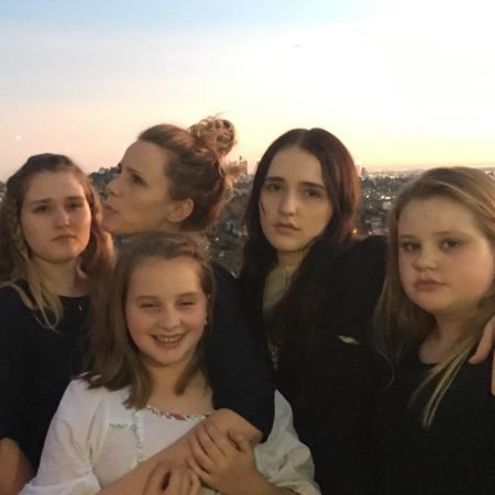 Brandy with her four daughters